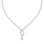 metal en tono dorado rosa