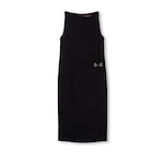 Heavy viscose sable Horsebit dress