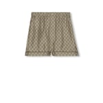 GG Supreme print silk shorts