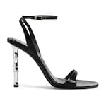 Sandales avec talon en bambou pour femme