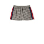 Shorts in jersey GG tecnico con nastro Web