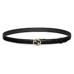 black GG leather