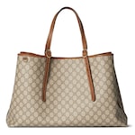 beige and dark brown fabric