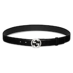 Ceinture avec boucle GG enlacés gravée