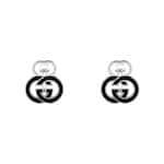 Boutons de manchette en émail Gucci Interlocking