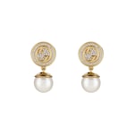 Gucci Blondie crystal pearl earrings
