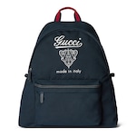 Printed canvas maxi backpack