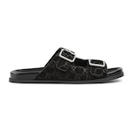 schwarzes GG Wildleder