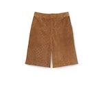Embossed GG suede shorts