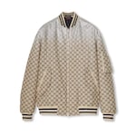 GG canvas bomber jacket with crystals