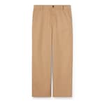 Compact cotton twill trousers with Web