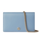 light blue leather