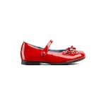 red patent leather