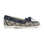 Chaussures bateau à motif GG pour enfant