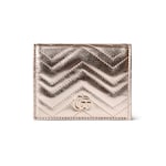 goldfarbenes Metallic-Leder