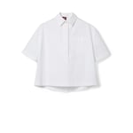 Embossed cotton poplin shirt