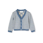 Baby GG cotton cardigan in blue and ivory | GUCCI® US