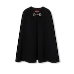 Cape aus Wolle und Seide mit Horsebit