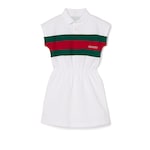 Vestido Infantil de Algodón con Tribanda Web