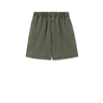 Embroidered cotton basketball shorts