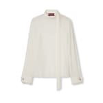 Top de georgette de seda
