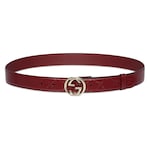 Rosso Ancora red GG leather