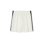 Shorts bambino in jersey con nastro Web