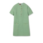 Robe courte en coton bouclé