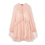 Abito in chiffon creponne di seta