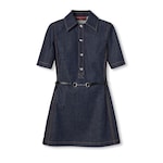 Mini abito in denim con Morsetto
