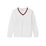 Children's embroidered cotton sweater