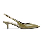 dark green patent leather