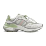 cuir et mesh vert et violet
