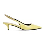 yellow patent leather