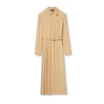 Kleid aus Seidenjacquard mit Ketten- und Gürtelmotiv