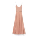 Robe longue en georgette