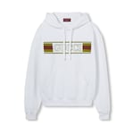 Sweat-shirt à capuche en coton brodé