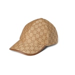 Gorra de béisbol de paja con GG
