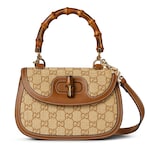 Gucci Bamboo 1947系列小号竹节手提包