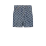 Low waist GG denim jacquard shorts