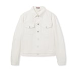 Giacca in denim con dettaglio Gucci cimosa