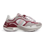 grey and Rosso Ancora mesh and leather