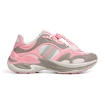 pink and grey mesh and leather