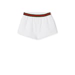 Cotton jersey shorts with Web