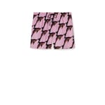 pink and dark brown