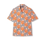 gris y naranja