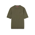 Top in maglia di lana fine con intarsio