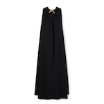 Acetate blend fabric evening dress