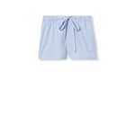 Striped cotton shorts with embroidery