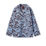 Printed cotton gabardine jacket